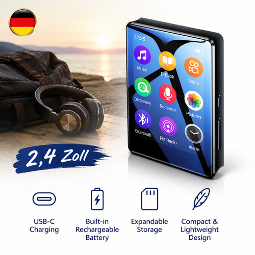 Schwarz zoll touchscreen - 2,4,